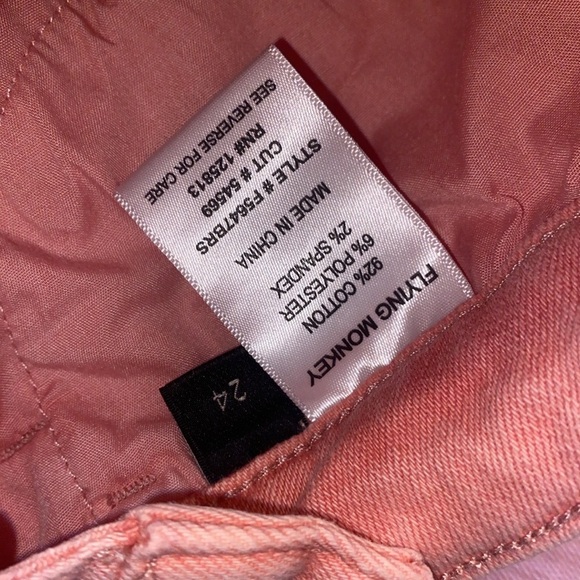 🆕 Flying monkey Baylor Criss Cross Straight Crop Jeans - Picture 3 of 12